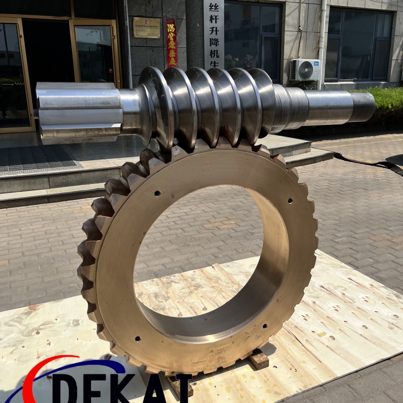 圓弧齒蝸輪蝸桿626中心距帶花鍵錫青銅